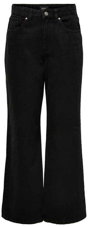 JEANS BIANCA ONLY HW WIDE LEG DNM BLACK ONLY