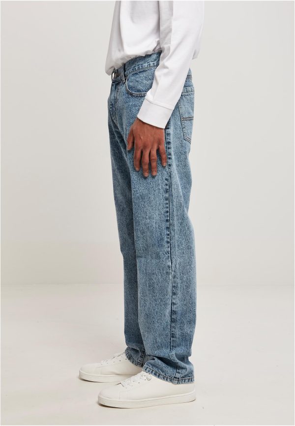 Organic Straight Leg Denim UC Men TB Light Sky Blue/Acid Washed