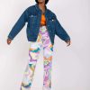 Μπλε Oversized Jean Μπουφαν
