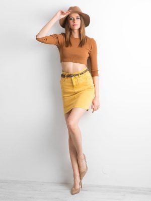 Κιτρινη Μινι Jean Φουστα