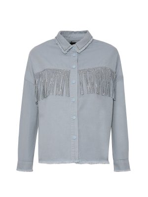 Μπλε Jean Μπουφαν Με Κροσια & Τρουκς Μπλε Jean Μπουφαν Με Κροσια & Τρουκς