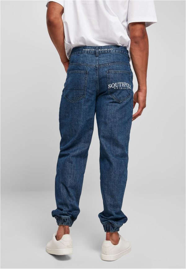 Southpole Spray Logo Denim Southpole SP Dark Blue Washed