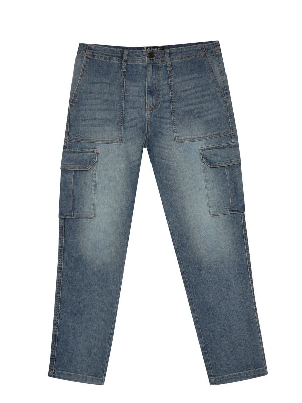 Μπλε Cargo Jean Ανδρικο Παντελονι