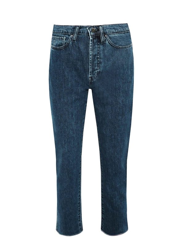 Μπλε Ψηλομεσο Straight Jean Παντελονι