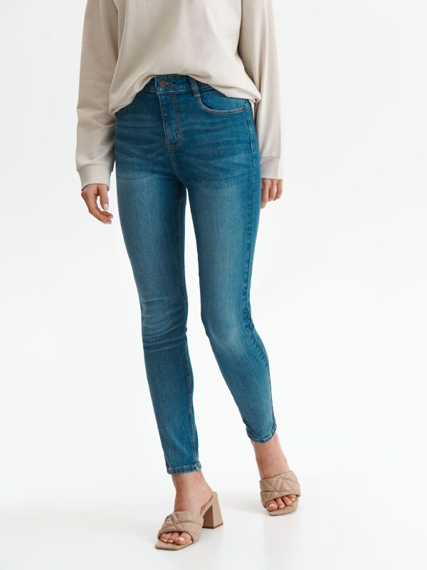 Μπλε Skinny Hight Waist Jean Παντελονι