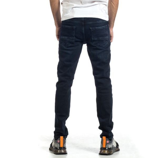 Ανδρικό σκούρο μπλε τζιν Basic Long Slim