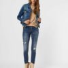 DENIM JACKET VERO MODA VMTINE LS SLIM MEDIUM BLUE DENIM VERO MODA 3