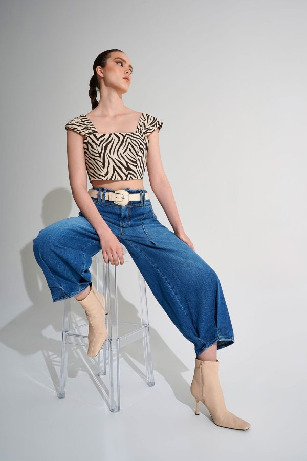 Τζιν Mid Waist Slouchy Fit Denim