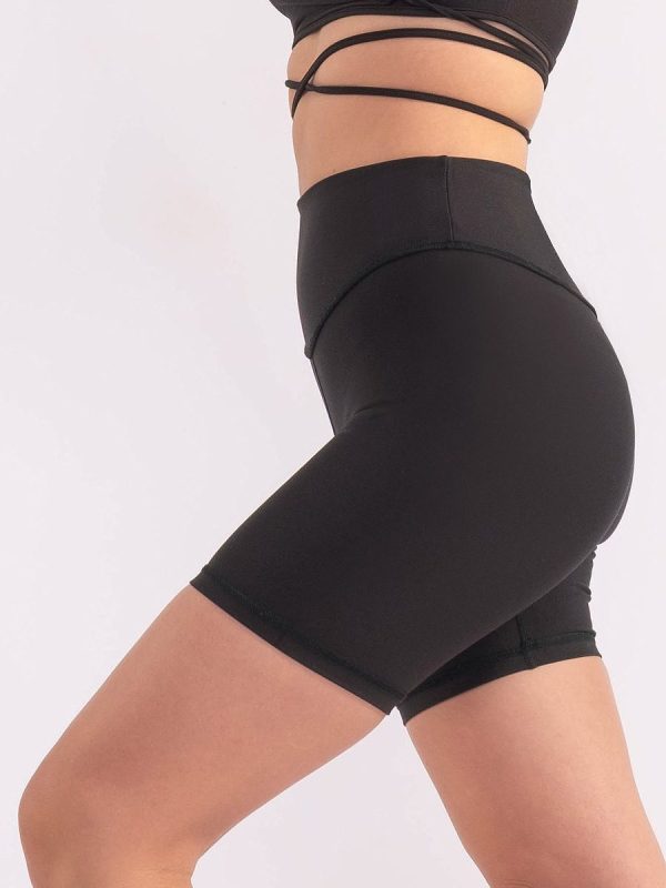 Arora midi Μαύρο Ψηλόμεσο midi Biker pushup κολάν σύσφιξης σε διαχρονική μονοχρωμία.
