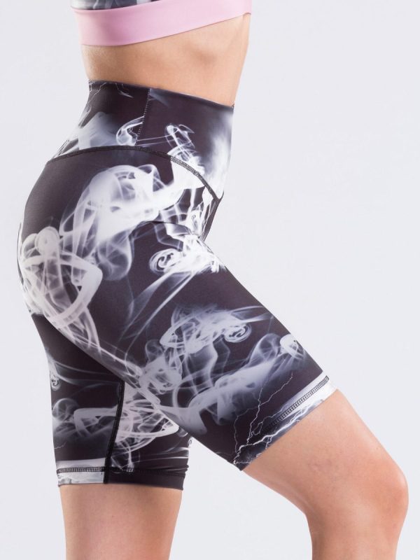 Premier Multicolor Ψηλόμεσο Biker pushup κολάν σύσφιξης με print.