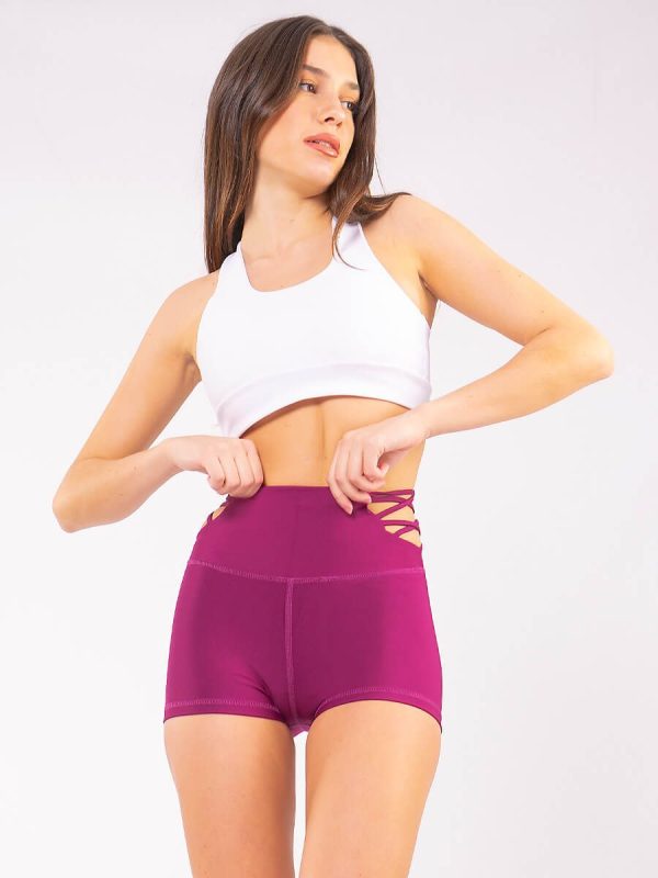 Ovenia Ματζέντα Shorts pushup κολάν σύσφιξης.