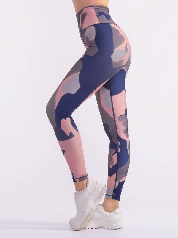 Lilian Multicolor Ψηλόμεσο pushup κολάν σύσφιξης με print.