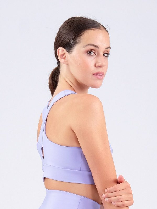 Avalon Fluo blue Αθλητικό μπουστάκι σε fluo ροζ και fluo μπλε χρώμα.