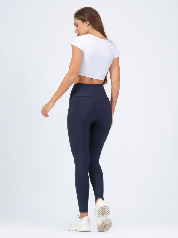 Berny NAVY Ψηλόμεσο pushup κολάν σύσφιξης με τσέπες.