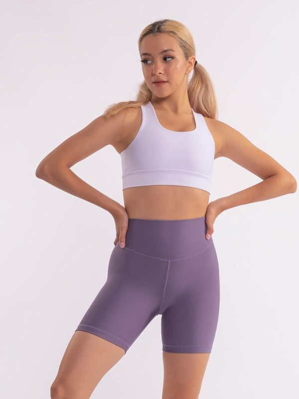 Arora midi water purple Ψηλόμεσο midi Biker pushup κολάν σύσφιξης σε διαχρονική μονοχρωμία.
