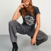 Jean wide leg BLACK