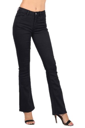 Τζιν καμπάνα μεσοκάβαλο με κολακευτικό σχέδιο στους γλουτούς