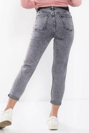 Τζιν Πετροπλυμένο με Ζώνη Γκρι Τζιν Πετροπλυμένο με Ζώνη Γκρι