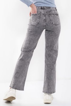 Τζιν Παντελόνι σε Ίσια Γραμμή Πετροπλυμένο Γκρι