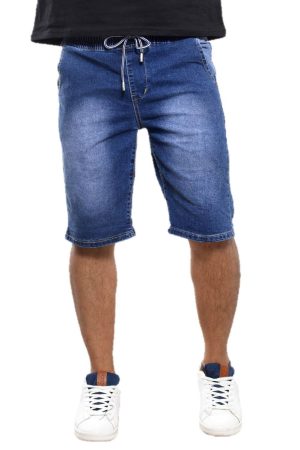 Ανδρική Τζιν Βερμούδα Ξεβαμμένη