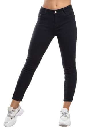 Τζιν Παντελόνι Ψηλόμεσο Μαύρο