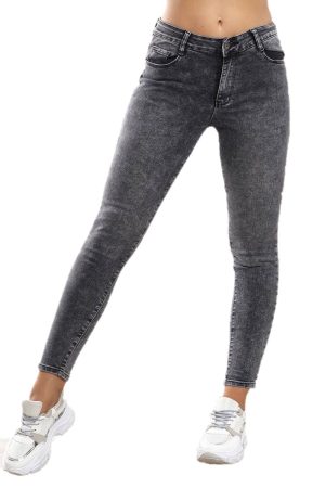 Τζιν Παντελόνι Πετροπλυμένο Γκρι