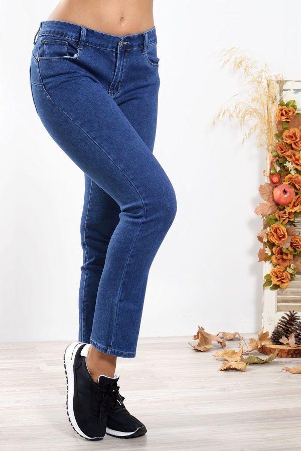 Τζιν Παντελόνι Denim Push Up Μπλε