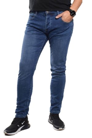 Ανδρικό Τζιν Παντελόνι Ελαφρώς Ξεβαμμένο Μπλε Ανδρικό Τζιν Παντελόνι Ελαφρώς Ξεβαμμένο Μπλε